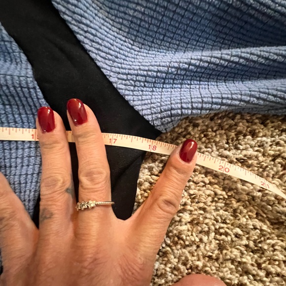 LL Bean Waffle Knit Long Sleeve Colorblock Sweatshirt Womens M Blue Long Sleeve - Picture 6 of 10